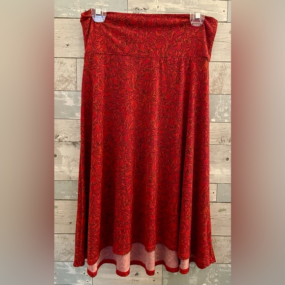 LuLaRoe A Line Midi Skirt Size Medium - Picture 1 of 7